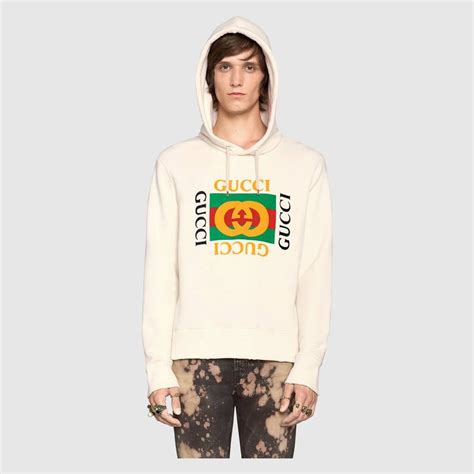 grüner gucci pullover|oversize sweatshirt with Gucci print.